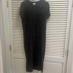 Time and Tru Charcoal Acid Wash Tee